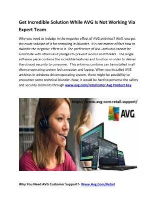 get incredible solution while avg is not working