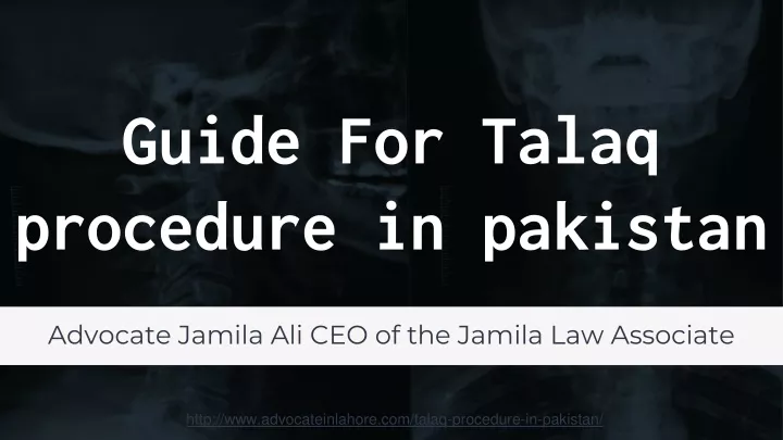 guide for talaq procedure in pakistan