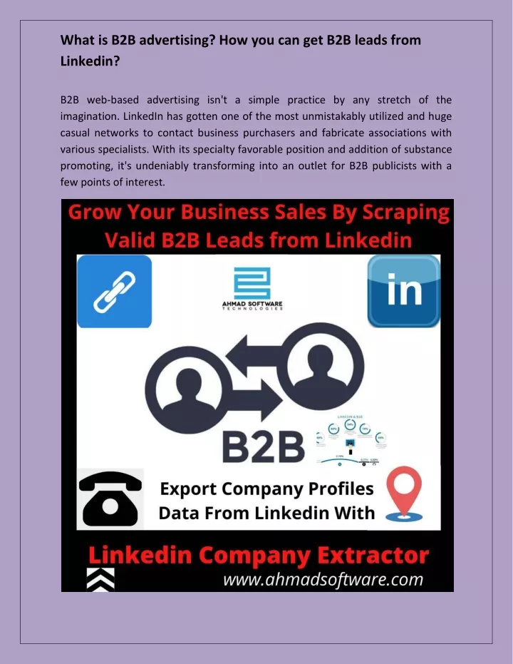 what is b2b advertising how you can get b2b leads