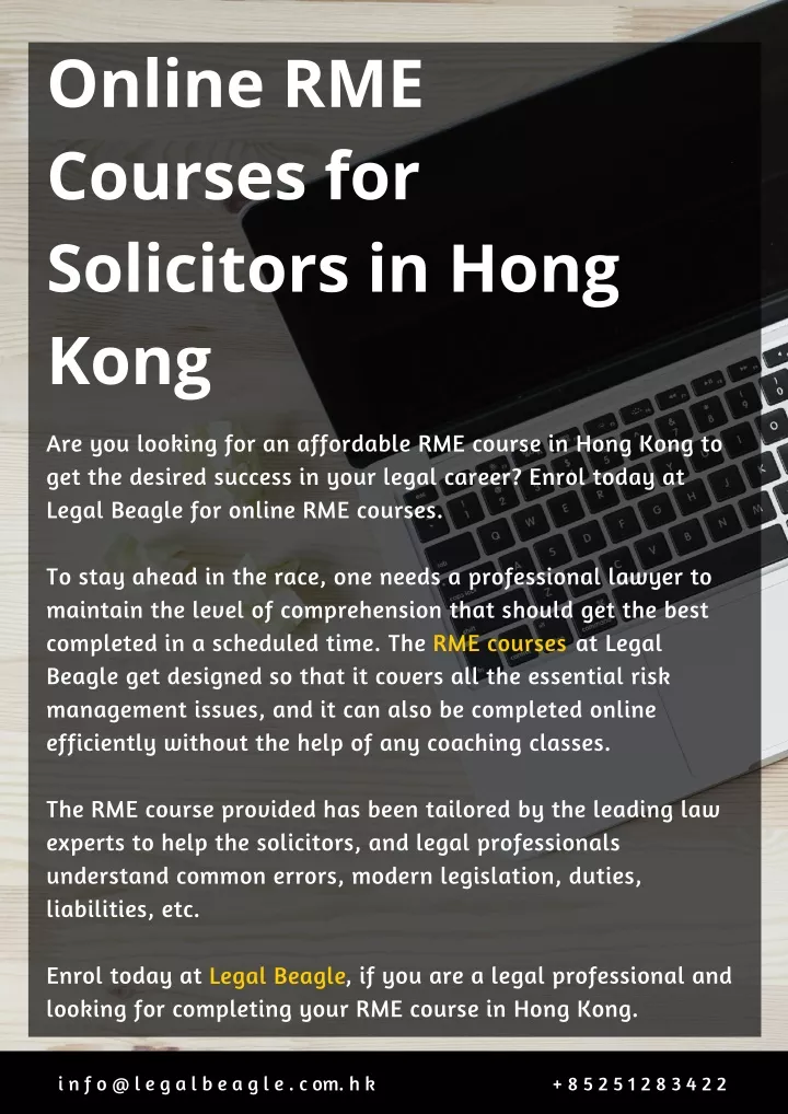online rme courses for solicitors in hong kong
