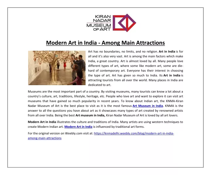 modern art in india among main attractions