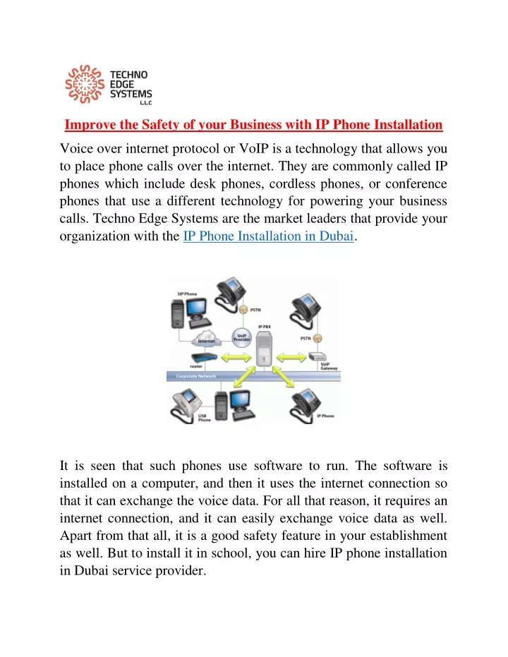 improve the safety of your business with ip phone