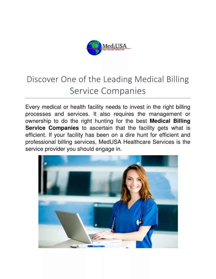 discover one of the leading medical billing