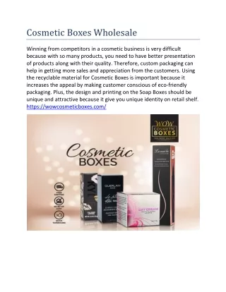 cosmetic boxes wholesale
