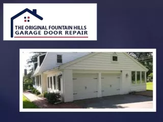 Garage Door repair Fountain Hills
