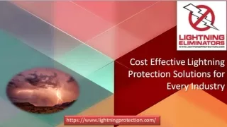 Cost Effective Lightning Protection Solutions for Every Industry