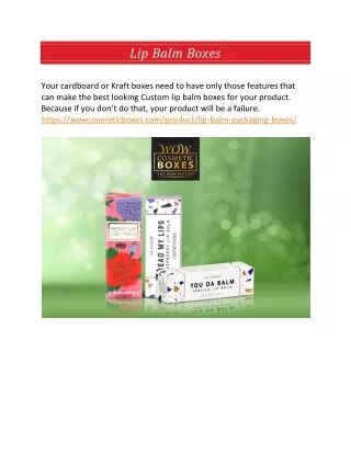 lip balm boxes