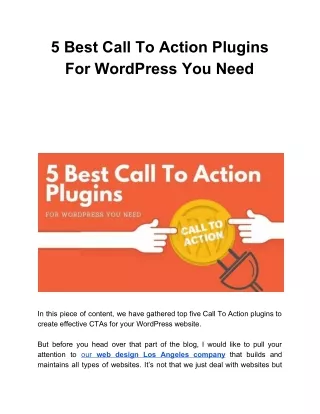5 best call to action plugins for wordpress