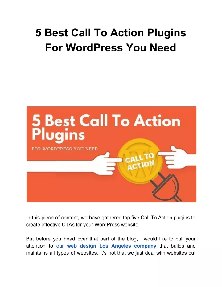 5 best call to action plugins for wordpress