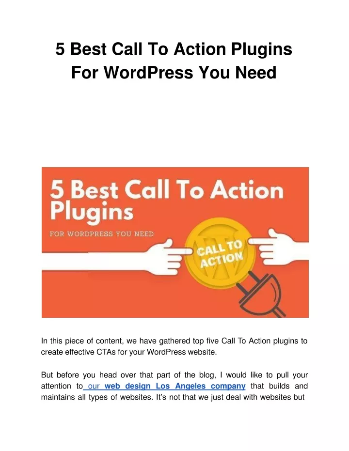 5 best call to action plugins for wordpress you need