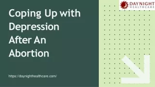 Coping up with depression after an abortion