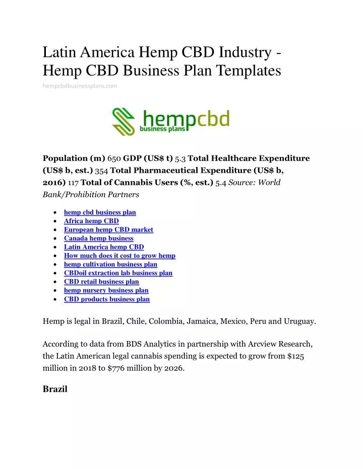 latin america hemp cbd industry hemp cbd business