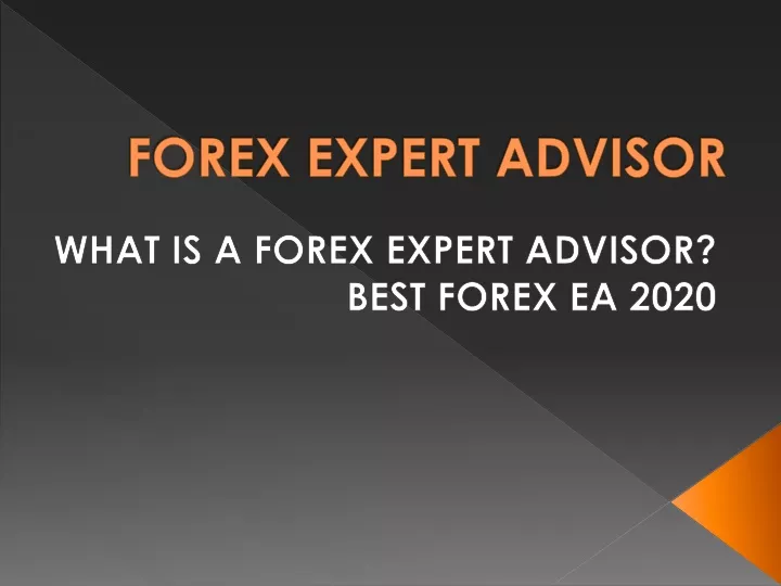 forex expert advisor