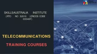 Study telecommunications Training Courses In The Top College In Australia