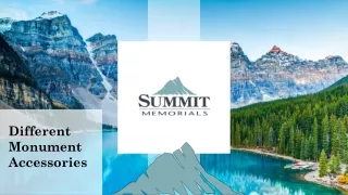 different monument accessories