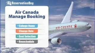 How to Manage Air Canada Booking