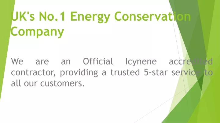 uk s no 1 energy conservation company