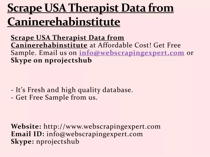 scrape usa therapist data from caninerehabinstitute