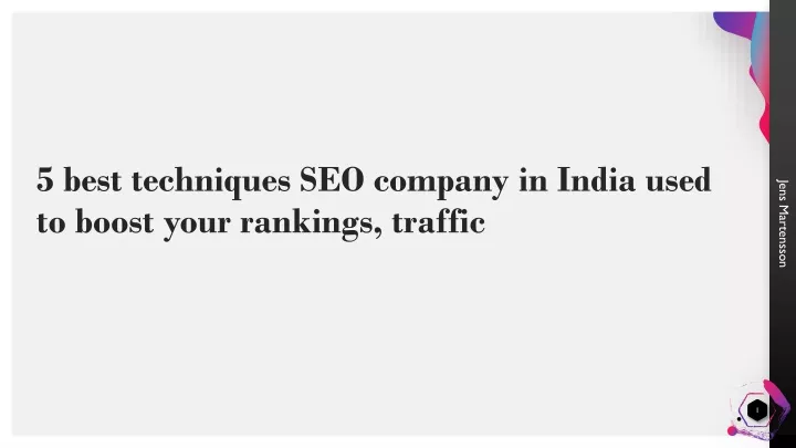 5 best techniques seo company in india used to boost your rankings traffic
