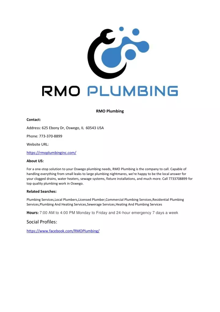 rmo plumbing
