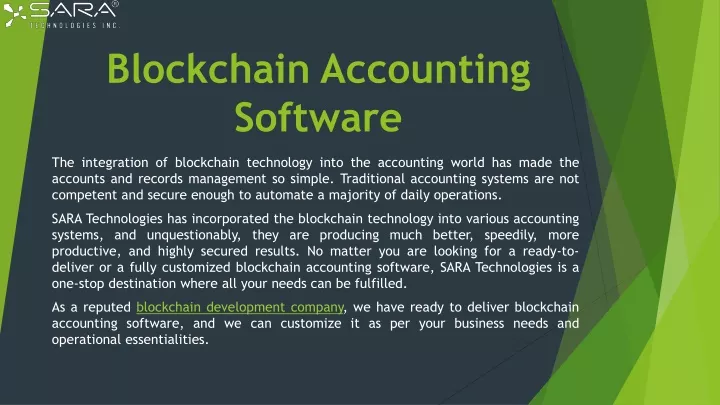 blockchain accounting software