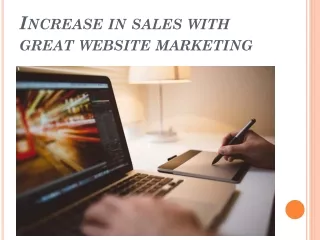 increase in sales with great website marketing