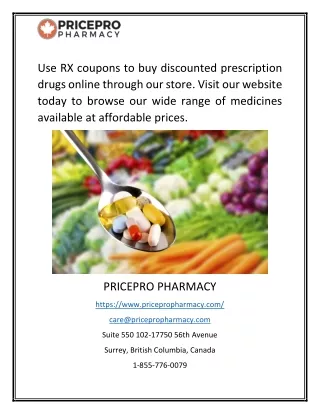 Use RX Coupons to Order Medicine