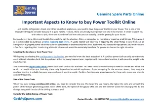 Important aspects to know to buy Power Toolkit Online