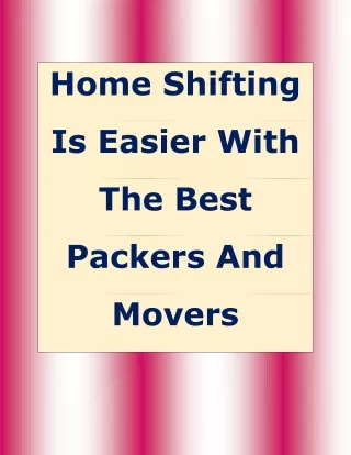 home shifting