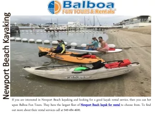newport beach kayaking