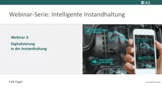 Digitalisierung in der Instandhaltung