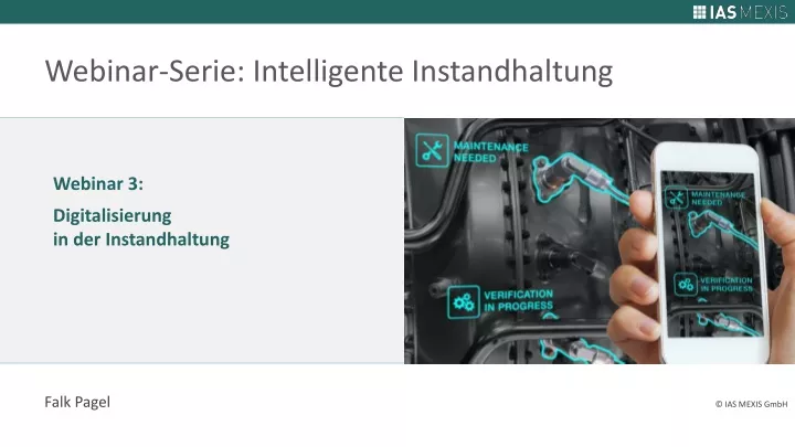 webinar serie intelligente instandhaltung