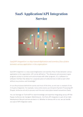 saas application api integration service