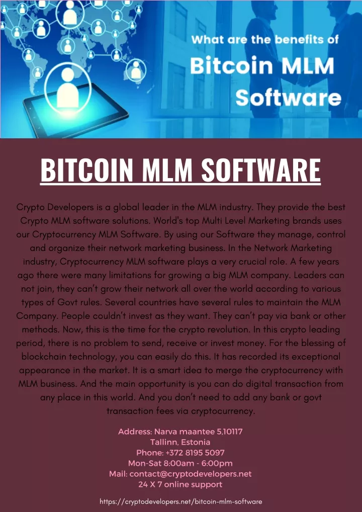 bitcoin mlm software