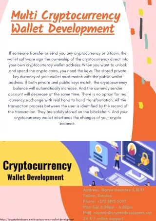 Multi Cryptocurrency Wallet Development | Crypto Developers