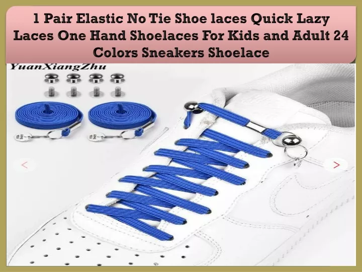 1 pair elastic no tie shoe laces quick lazy laces