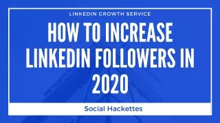 How to increase LinkedIn Followers in 2020