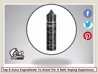 top e juice ingredients to avoid for a safe
