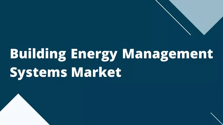 building energy management systems market