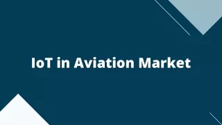 iot in aviation market