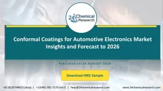 conformal coatings for automotive electronics