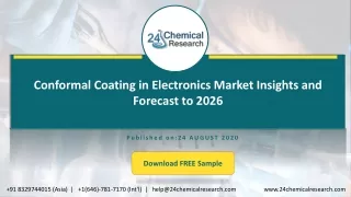 Conformal Coating in Electronics Market Insights and Forecast to 2026