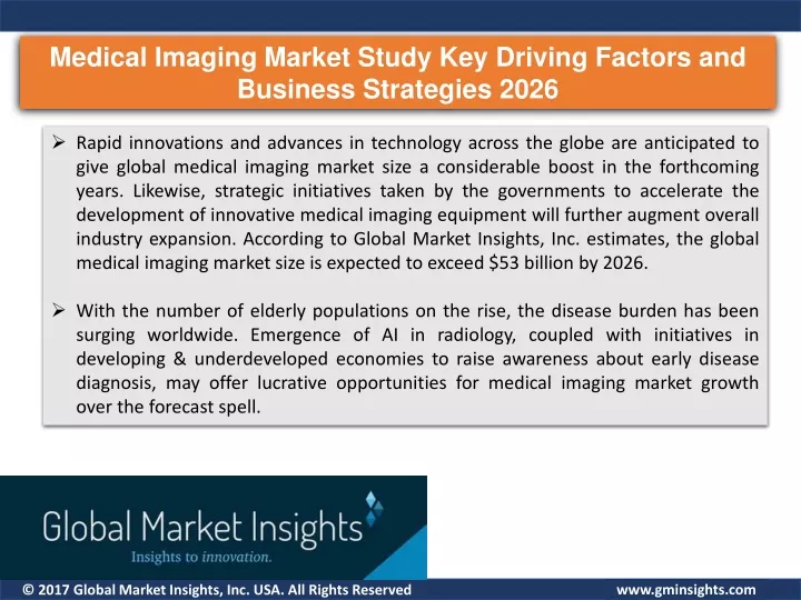 medical imaging market study key driving factors