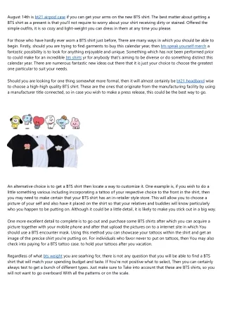 august 14th is bt21 airpod case