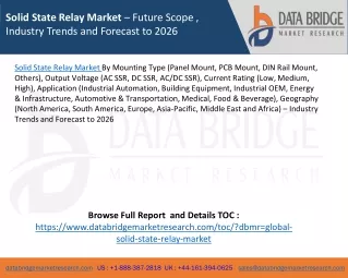 solid state relay market future scope industry