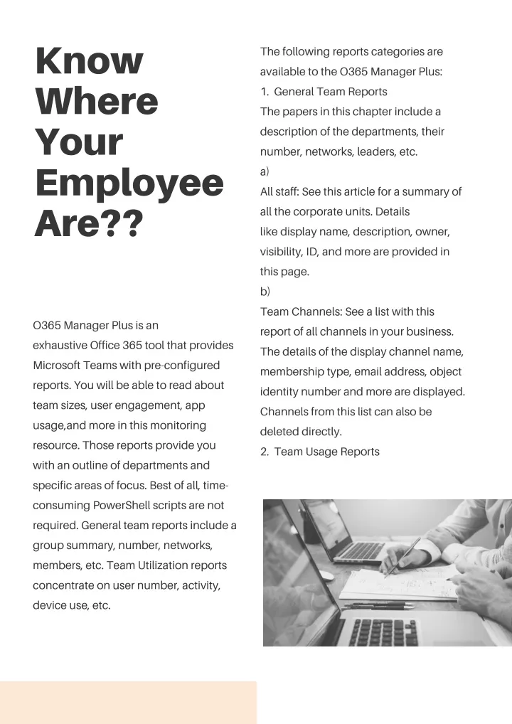 know where your employee are