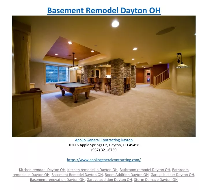 basement remodel dayton oh