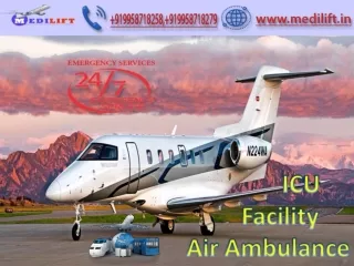 Reasonable Cost Air Ambulance Service in Bangalore by Medilift