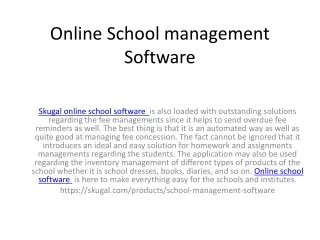 online school management software