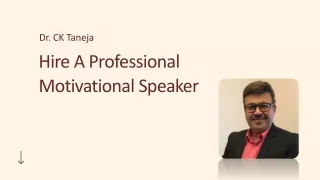 Focus Of A Motivational Speaker | Building Confidence